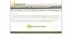 Desktop Screenshot of pacificspiritmassage.com